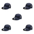 thumbnail image 1 of Baohd Male 3D Embroidery Snap-back Hat Fashionable Adjustable Strap Sun Protection Breathable Comfortable navy blue 5Set, 1 of 6