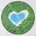thumbnail image 4 of yuksok Tapis Rond pour Aire Tapis de Sol Tapis de Rampement pour Bébé Tapis de Sol Amour Mer 100cm, 4 of 9