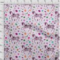 thumbnail image 3 of oneOone Velvet Pink Fabric Skull Sewing Craft Projects Fabric Prints By Yard 58 Inch Wide, 3 of 5