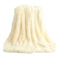 thumbnail image 1 of RYRDWP Couverture de Fenêtre en Velours Double Face Uni, Couverture de Chevet et de Lit, Couverture de Queue, Couverture en Velours Double Couche, Couverture de Climatisation, Couverture Blanche, Couverture de Sofa, Housse de Couverture, 1 of 1