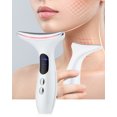 thumbnail image 1 of Outil Raffermissant pour le Cou et le Visage contre les Rides, Appareil de Beauté Anti-âge pour Réduire le Double Menton et Rajeunir la Peau avec Thérapie LED à Triple Action, Technologies Thermiques et Vibrantes pour les Soins de la Peau, 1 of 11