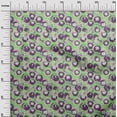 thumbnail image 3 of oneOone Polyester Spandex Light Green Fabric Asian Japanese Koi Fish with Abstract Flower Sewing Craft Projects Fabric Prints by Yard 56 Inch Wide, 3 of 4