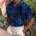 thumbnail image 4 of Birdeem T-Shirt à Manches Courtes Col en V Imprimé Décontracté pour Hommes, 4 of 12
