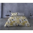 thumbnail image 2 of Gouchee Home Tel Aviv King 3-Piece Duvet Cover Set – Tropical Leaf Print Bedding, Reversible Mint Green Cotton, 2 of 2