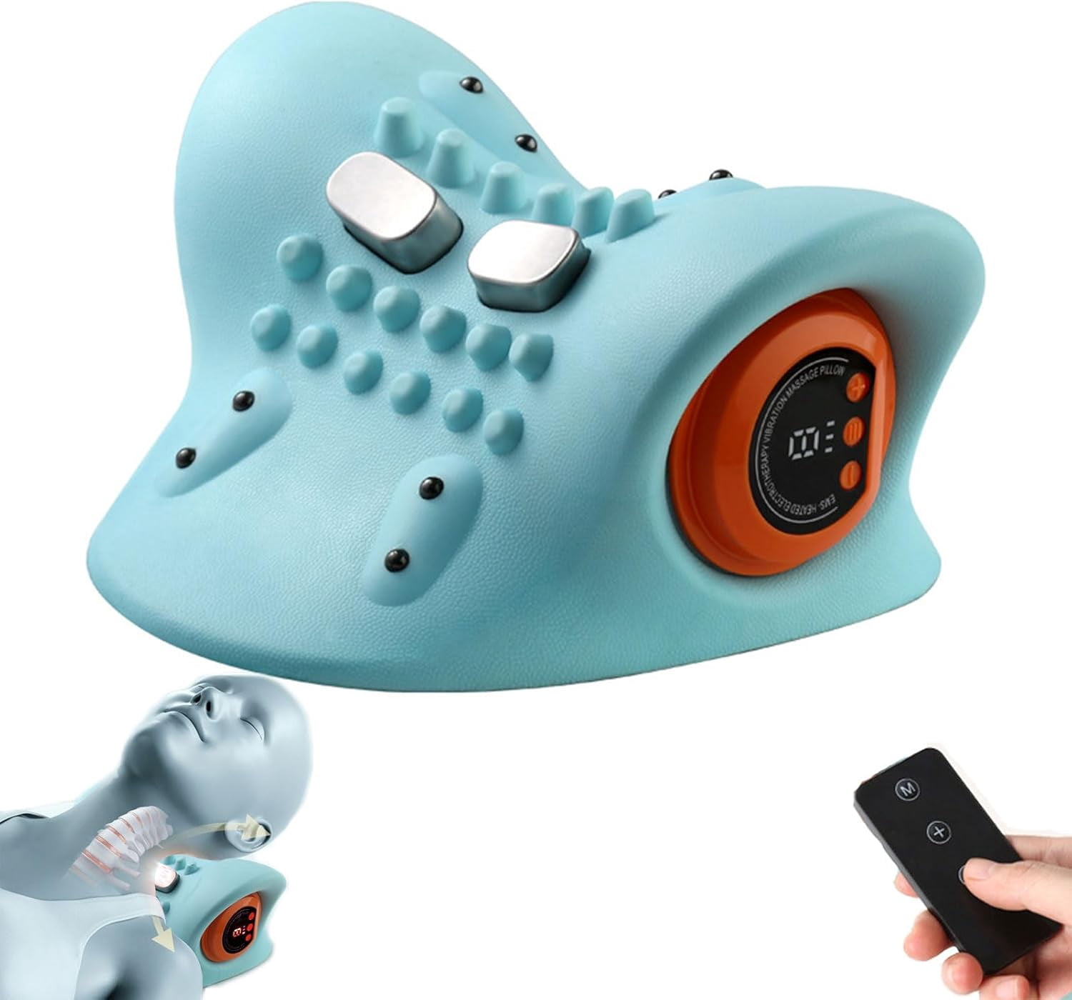 Hugterra Massager, Hugterra Neck Massager, 6 Intensity Levels, 3 Heating Modes for Back, Neck and Shoulder