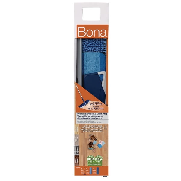 Bona Vadrouille en Microfibre de Qualité Supérieure pour Planchers Multisurfaces