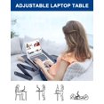 thumbnail image 3 of Bureau Debout Réglable pour Ordinateur Portable avec 2 Ventilateurs USB de Refroidissement CPU, 3 of 13