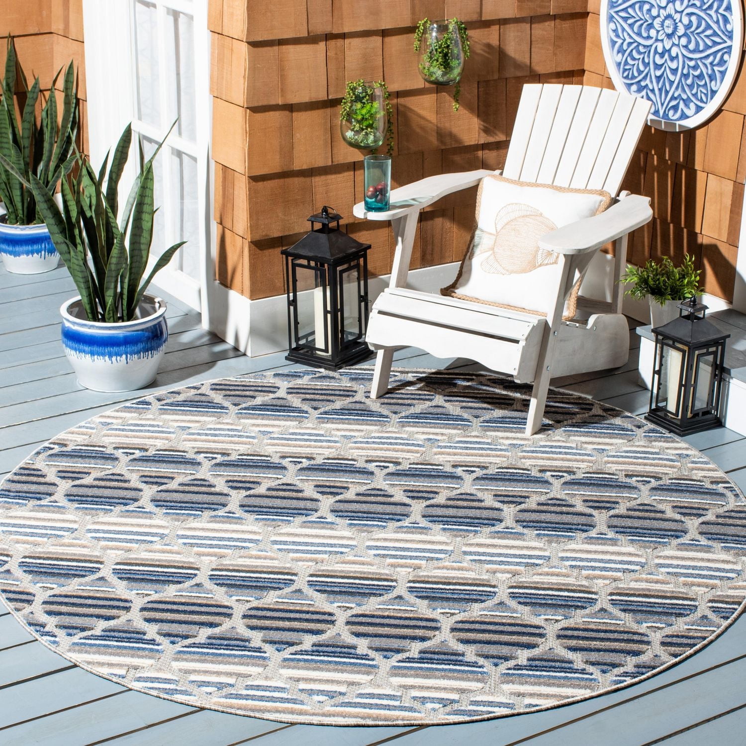 Safavieh Cabana Rorie Tapis Géométrique Extérieur