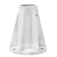 thumbnail image 1 of Saftron 6" Surface Mount Base for 1.9" OD Swimming Pool Ladder/Rail, White, 1 of 3