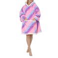 thumbnail image 2 of Faithtur Universal Warm Hooded Sweater Fashion Printing Mink Wool Home Clothes, 2 of 6