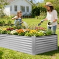thumbnail image 2 of Noble House Raised Garden Bed, Galvanized Planter Box Stand Outdoor,Herbs, 2 of 5