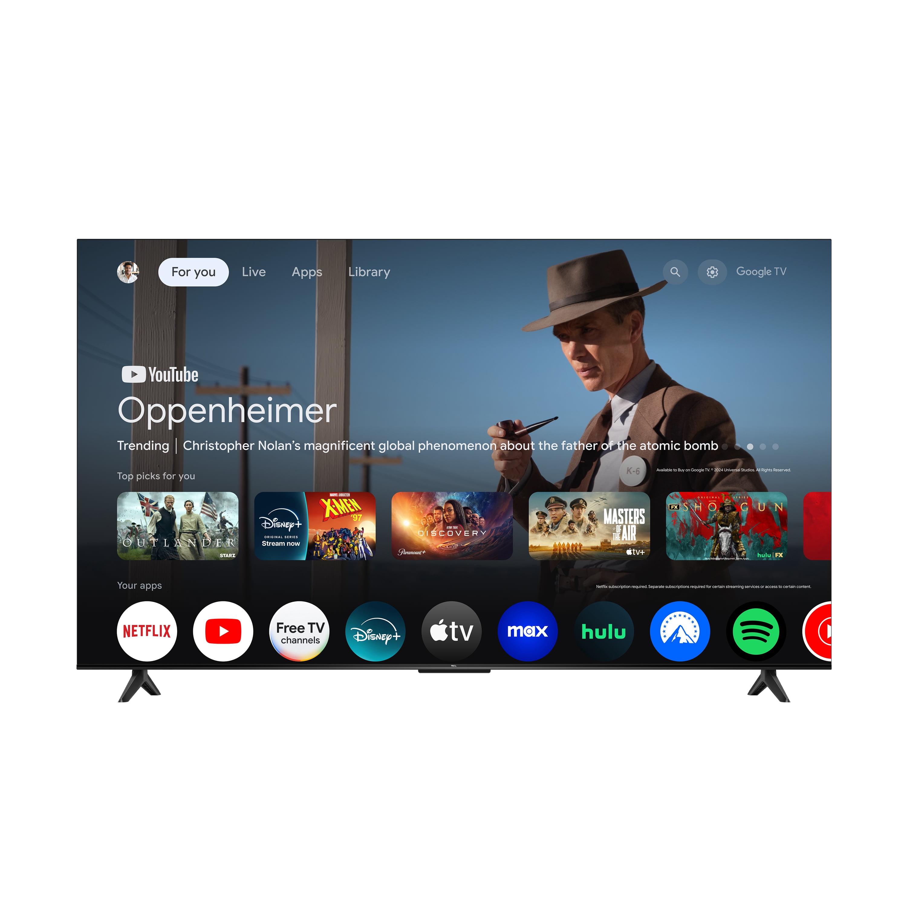 TCL 65" S Series 4K UHD HDR LED Smart TV with Google TV – 65S41K