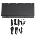 thumbnail image 2 of Interface Multimédia HD KVM Switch, Interface Multimédia USB HD Switcher à Affichage Étendu, Sélecteur Interface Multimédia USB HD 5Gbps, pour 3 Ordinateurs 2 Moniteurs et 4 Ports USB 3.0, 2 of 7