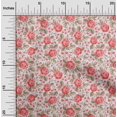 thumbnail image 2 of oneOone Polyester Spandex Red Fabric Florals Fabric For Sewing Printed Craft Fabric By The Yard 56 Inch Wide, 2 of 4