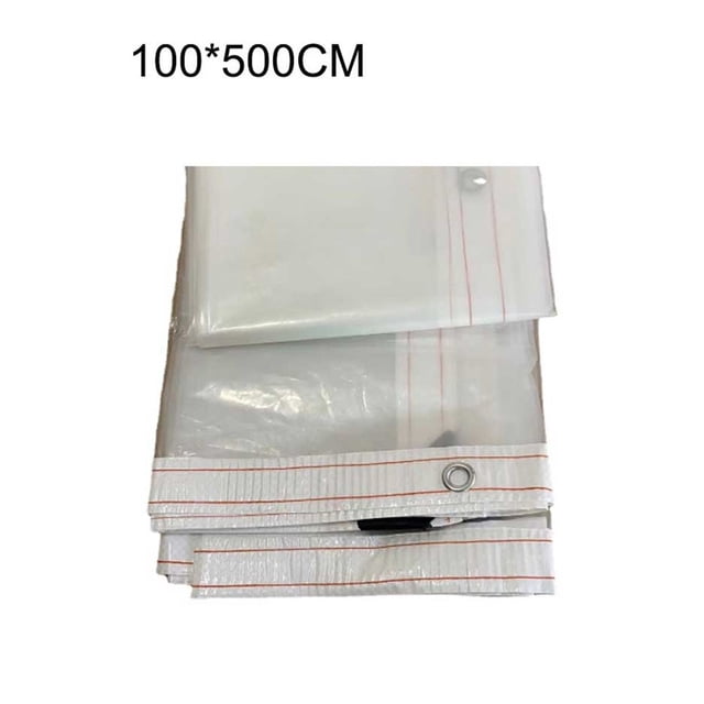 Bords pour Jardin Bâche en Poly Transparent Imperméable Antigel Coupe-Vent Protection des Plantes