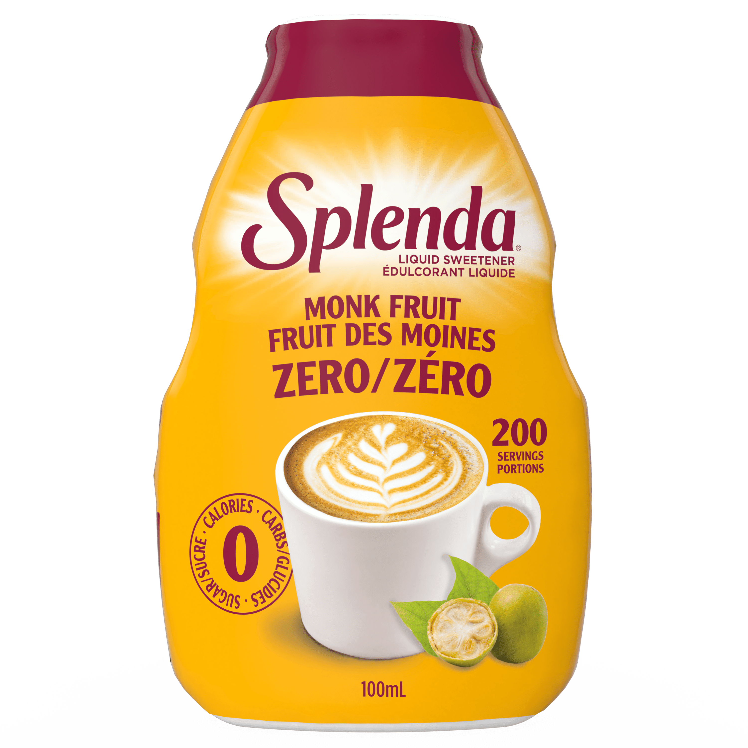 Splenda, Keto, Fruit des Moines, liquide édulcorant sans calories, 100mL bouteille