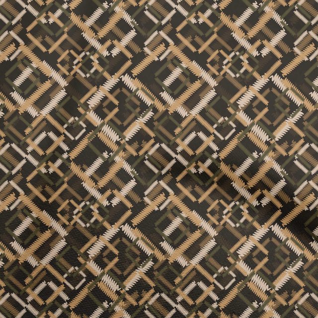oneOone Viscose Chiffon Brown Fabric Abstract Sewing Craft Projects Fabric Prints By Yard 42 Inch Wide