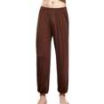 thumbnail image 1 of Pantalon de Pyjama Homme en Coton Tricoté avec Boutons, 1 of 1
