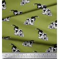thumbnail image 2 of Soimoi Poly Georgette Fabric Basset Hound Dog Print Sewing Fabric Yard 52 Inch Wide, 2 of 3