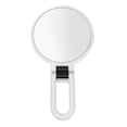 thumbnail image 1 of 10X/15X Magnifying Handheld Mirror Folding Handle Double-sided Portable Travel Magnified Hand Mirror Pedestal Makeup Mirror, 1 of 9