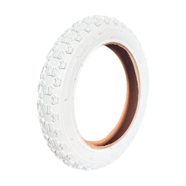 Lipstore Pneu Extérieur de Vélo Robuste Bon Drainage d'Eau Pièces Installation Facile Blanc 14 Pouces