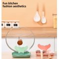 thumbnail image 4 of Transemion Pot Lid Holder with Tray Nonslip Kitchen Multi-purpose Organizer Spatula Pan Stand Cabinet Storage Rack Household Green 1Set, 4 of 6