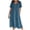 1- Bleu Ciel, variante sur Ersazi Mode Femmes Décontractée Robe Sans Manches à Col en V Unie Manteau à Manches Longues Ensemble Deux Pièces Robe Portefeuille 9- Robes Vertes pour Femmes G
