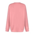 thumbnail image 5 of Chandails en Molleton Col en V pour Femmes Manches Longues Décontractées Tops Pull Oversize, 5 of 5