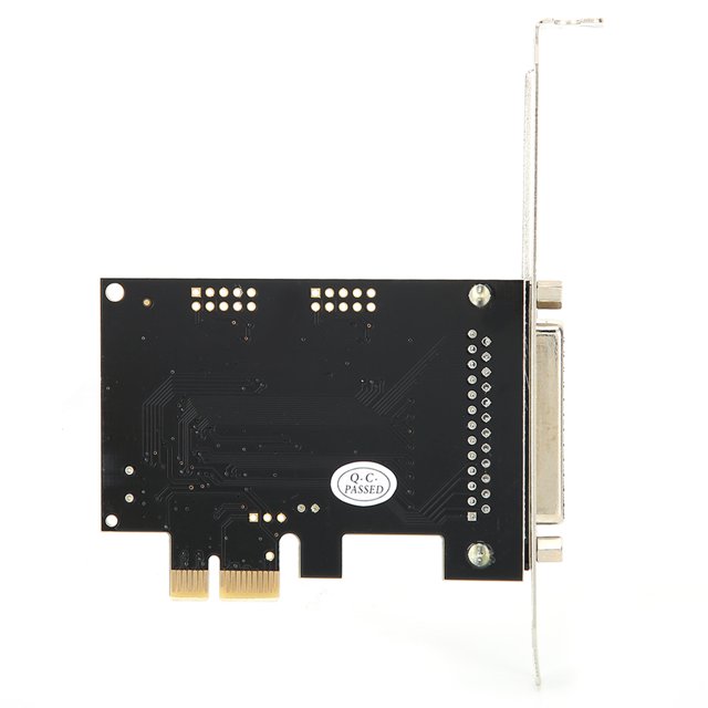 PCIE à Carte de Port Parallèle Impression LPT PCI E Adaptateur DB25 Extension avec Adaptateur de Carte d'Imprimante LPT de Support Bas, Port DB25 Cartes de Port Parallèle