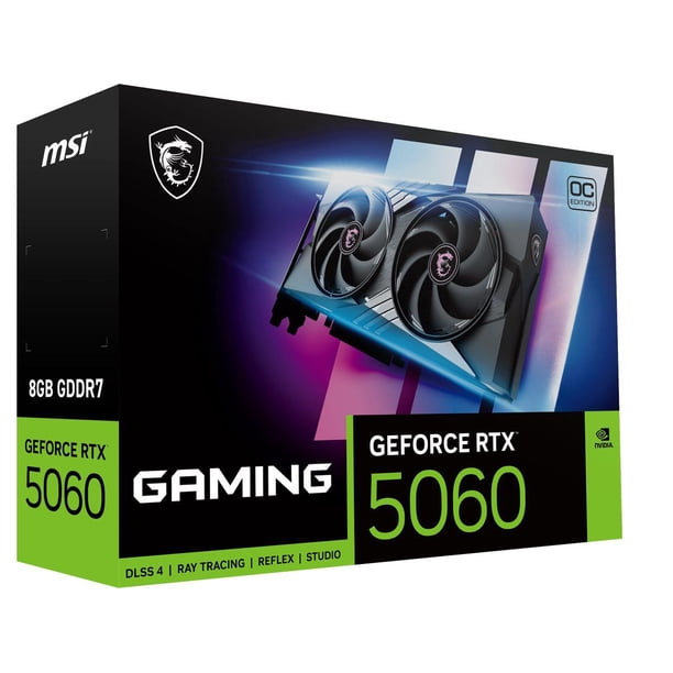MSI NVIDIA GeForce RTX 5060 Graphic Card - 8 GB GDDR7 - 7680 x