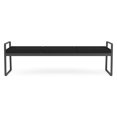 thumbnail image 4 of Gansett Reception Waiting Room Healthcare 3-Seat Bench / Charcoal Steel / Black, 4 of 5