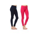 thumbnail image 1 of White Mark Leggings Extensibles Doux pour Femmes, Lot de 2, 1 of 2