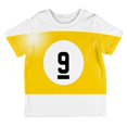 thumbnail image 1 of Halloween Billiard Pool Ball Nine Costume Toddler T Shirt, 1 of 1