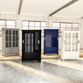 thumbnail image 2 of Ameriwood Home Aaron Lane Bookcase with Sliding Glass Doors, White, 2 of 8