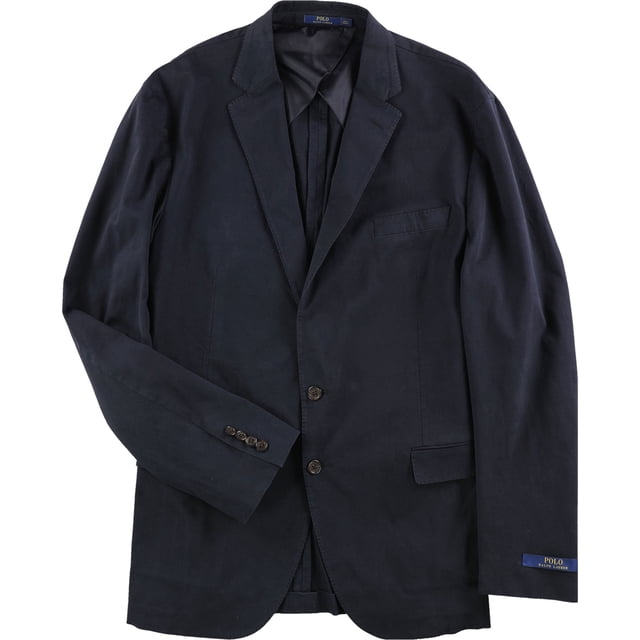 Ralph Lauren Mens Morgan Two Button Blazer Jacket, Blue, 44 Regular
