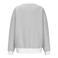 thumbnail image 4 of MeetoTime Chandails en Molleton à Col Rond pour Femmes Automne Manches Longues Pull-Over Surdimensionné avec Poches, 4 of 5