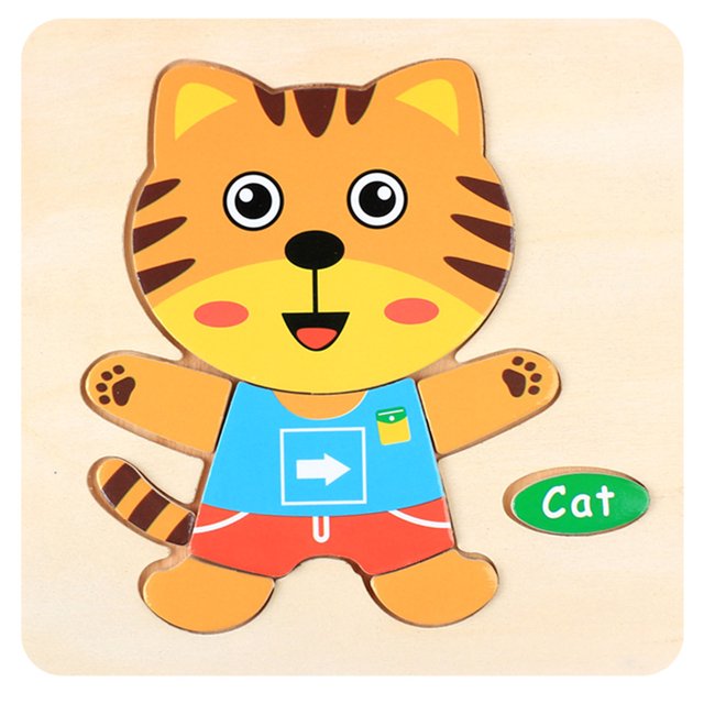 B Childrens 3D Wooden Puzzle Educational Toy For Preschool Skill Building And Fun