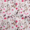 thumbnail image 1 of oneOone Cotton Poplin Pink Fabric Florals Craft Projects Decor Fabric Printed By The Yard 56 Inch Wide, 1 of 4