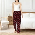 thumbnail image 4 of Xecao Baiser Lèvres Rouges Aguichant pour Pantalon de Pyjama pour Femme avec Taille à Cordon et Poches Latérales Pantalon de Détente Léger pour Dormir - X-Grand, 4 of 6