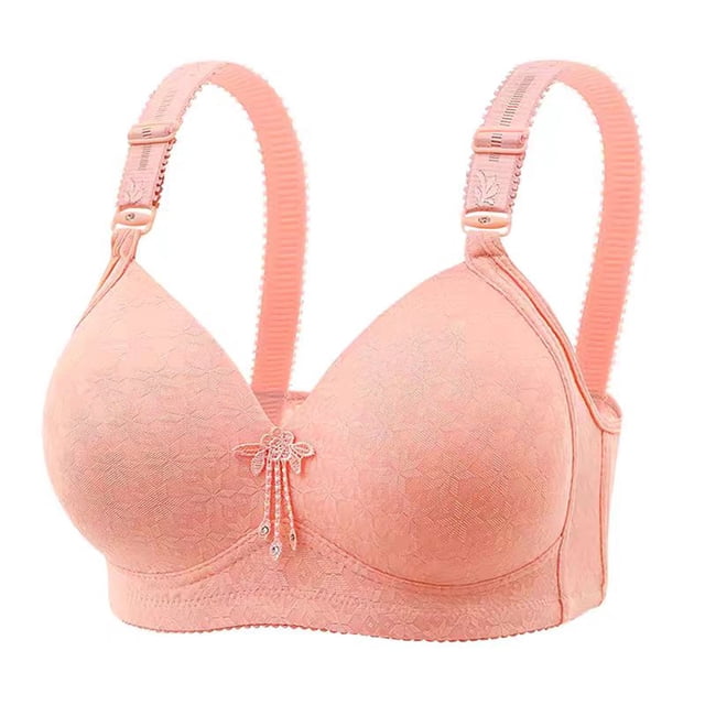 Yuyuzo WirelessBras for Women V Neck Full Coverage Bralettes Seamless Adjustable Strap Push up Bra