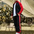 thumbnail image 4 of Miqool Mens Track Suits 2 Piece Sets Color Block Running Athletic Sweatsuits Casual Long Sleeve Full Zip Up Jacket and Sweatpants Sports Jogging Suits Sets, 4 of 4