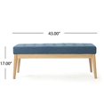 thumbnail image 3 of Christopher Knight Home 300217 Living Anglo Air Force Blue Fabric Bench, 3 of 5