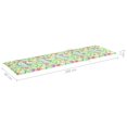 thumbnail image 5 of vidaXL Sun Lounger Cushion Leaf Pattern 200x60x3cm Oxford Fabric, 5 of 5