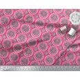 thumbnail image 2 of Soimoi Velvet Fabric Floral Block Print Fabric by The Yard 58 Inch Wide, 2 of 3