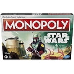 MONOPOLY: Star Wars Boba Fett Edition Jeu de société pour les enfants Ages 8+, Inspiré par les films Star Wars et le Mandalorian TV Series