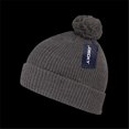 thumbnail image 1 of Decky 686-HCHA Bonnets Acryliques Pompon, Charbon Chiné, 1 of 1