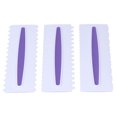 thumbnail image 3 of Cake Scraper, Various Styles Sturdy Durable Cake Scraper Smoother Easy Operation Glossy  Premium Plastic  For Cream For DIY For Cake, 3 of 8