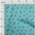 thumbnail image 1 of oneOone Silk Tabby Fabric Pomegranate Fruit Printed Fabric 1 Yard 42 Inch Wide, 1 of 4