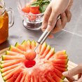 thumbnail image 2 of Stainless Steel Fruit Baller Tool, Precision Carving Scoop for Melons, Apples, or Vegetables, Dishwasher-Safe Kitchen Crafting Accessory, 2 of 6