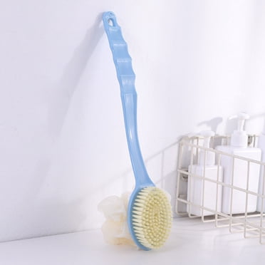Dvkptbk Back Scrubber for Shower Long Handle Back Body Brush Bath Shower Exfoliating Scrub Skin Massages Bathroom Accessories, Blue